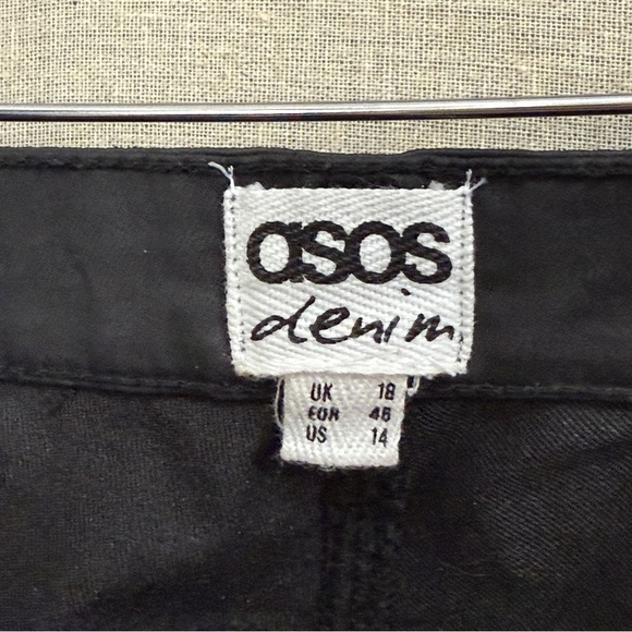 ASOS Denim Wax Coated Gold Chain Jeans 14 - Picture 11 of 12